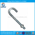 Fabriqué en Chine 4.8grade Stainless Galvanized J Bolts